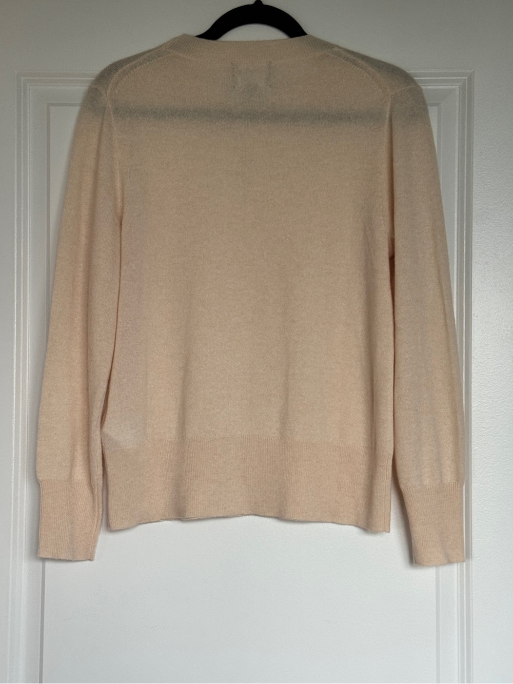 NWT J. CREW 100% cashmere classic-fit crewneck sweater hthr natural small BA400 - Picture 6 of 15
